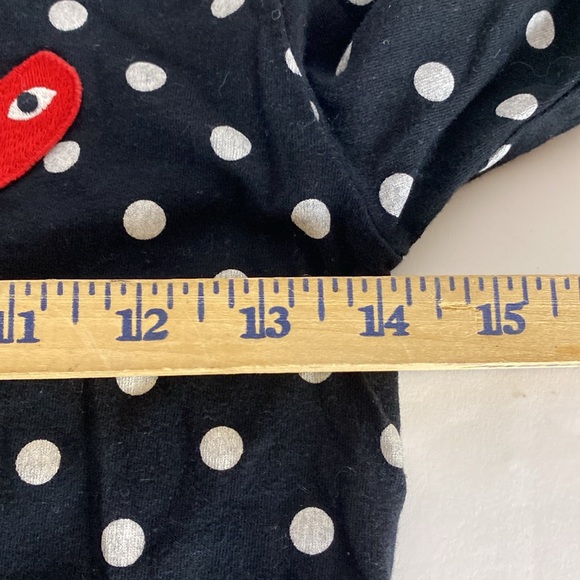 Comme Des Garcons Polka Dot Women Long Sleeve Black Size XS - Picture 7 of 8